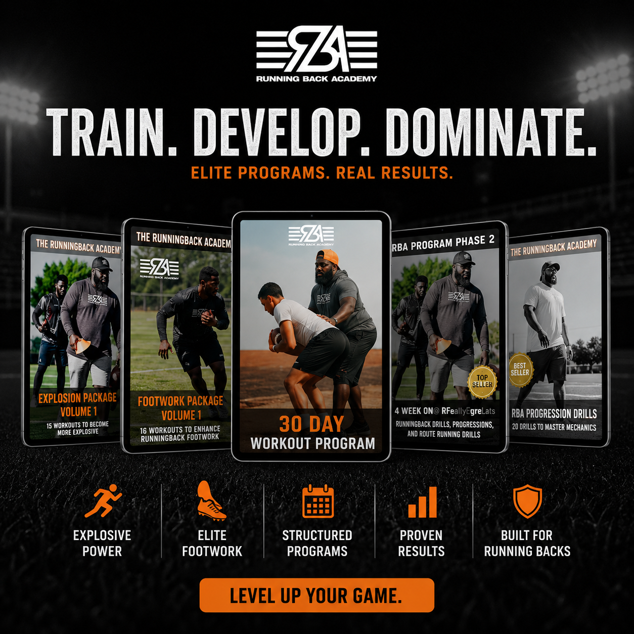 An Rba RBA Digital Programs (Buy Workouts & Workbooks) – The RunningBack Academy