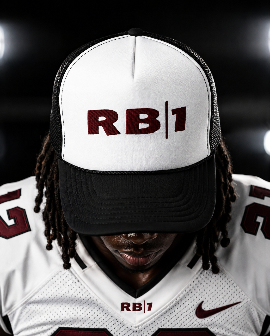 RBA - "RB|1" Hat Maroon Logo