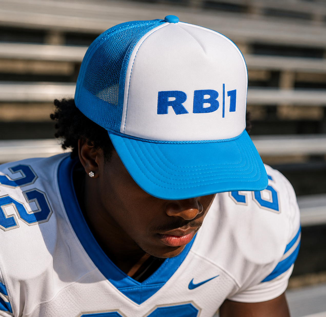 RBA - "RB|1" Hat Deep Sky Blue Logo