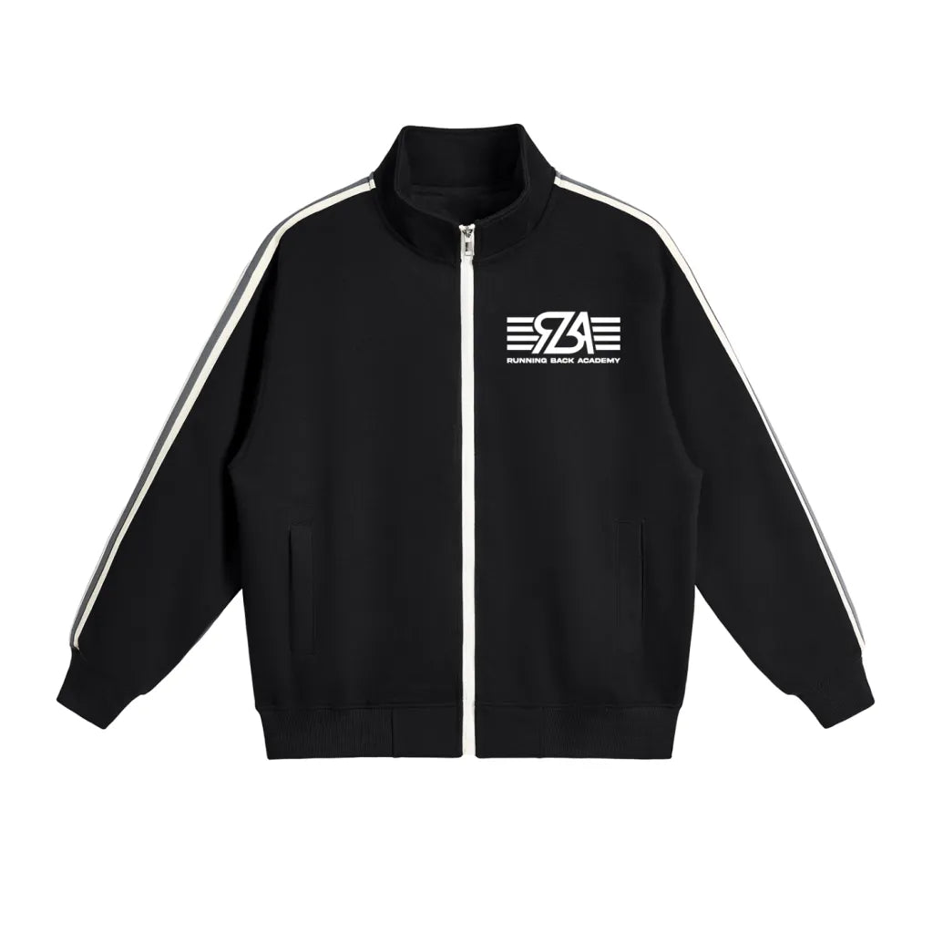 Contrast Side-Stripe Stand Collar  Jacket