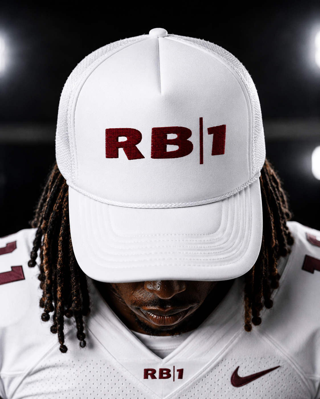 RBA - "RB|1" Hat Maroon Logo