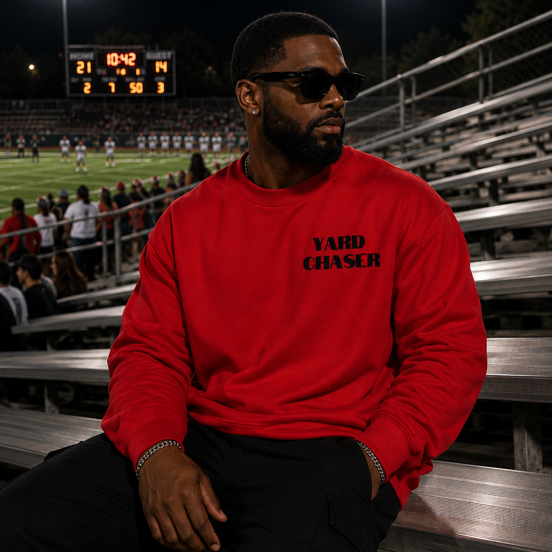 RBA | "YARD CHASER" CREW NECK SWEATSHIRT | BLACK LOGO