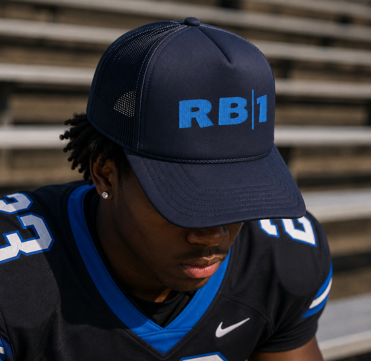 RBA - "RB|1" Hat Deep Sky Blue Logo