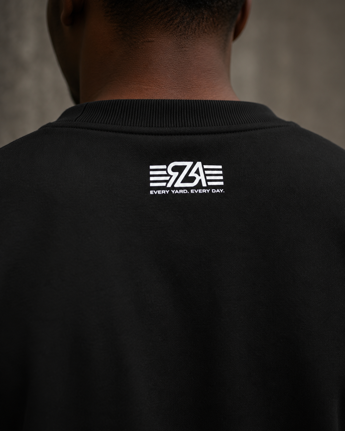 RBA | "YARD CHASER" CREW NECK SWEATSHIRT | WHITE LOGO