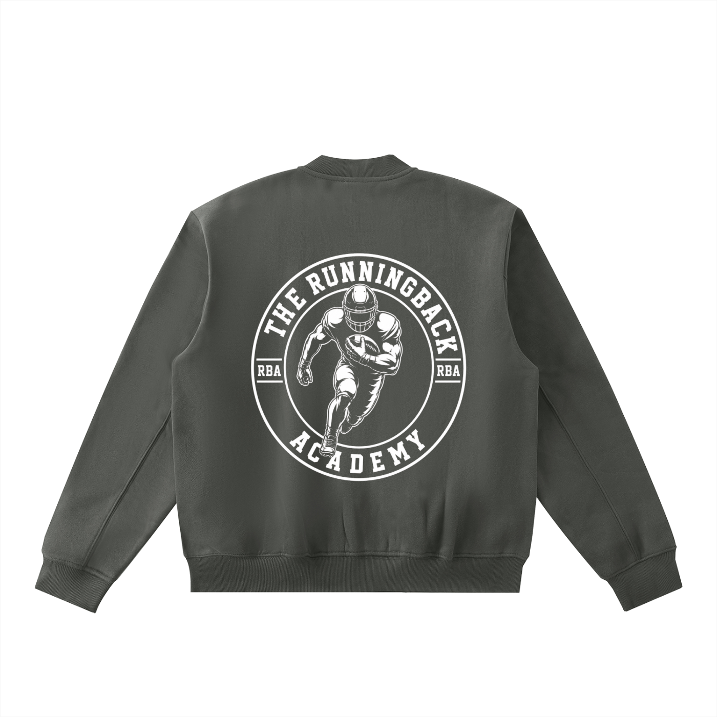 Essential Zip-Up Fleeced Varsity Jacket