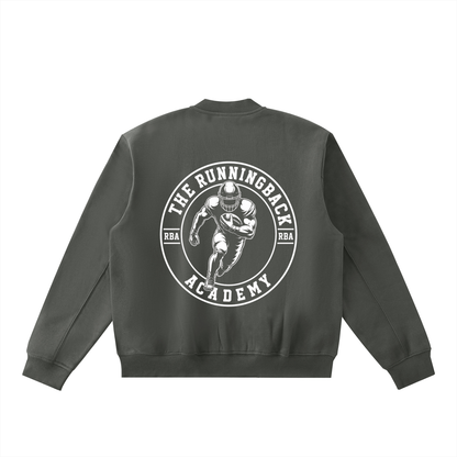 Essential Zip-Up Fleeced Varsity Jacket
