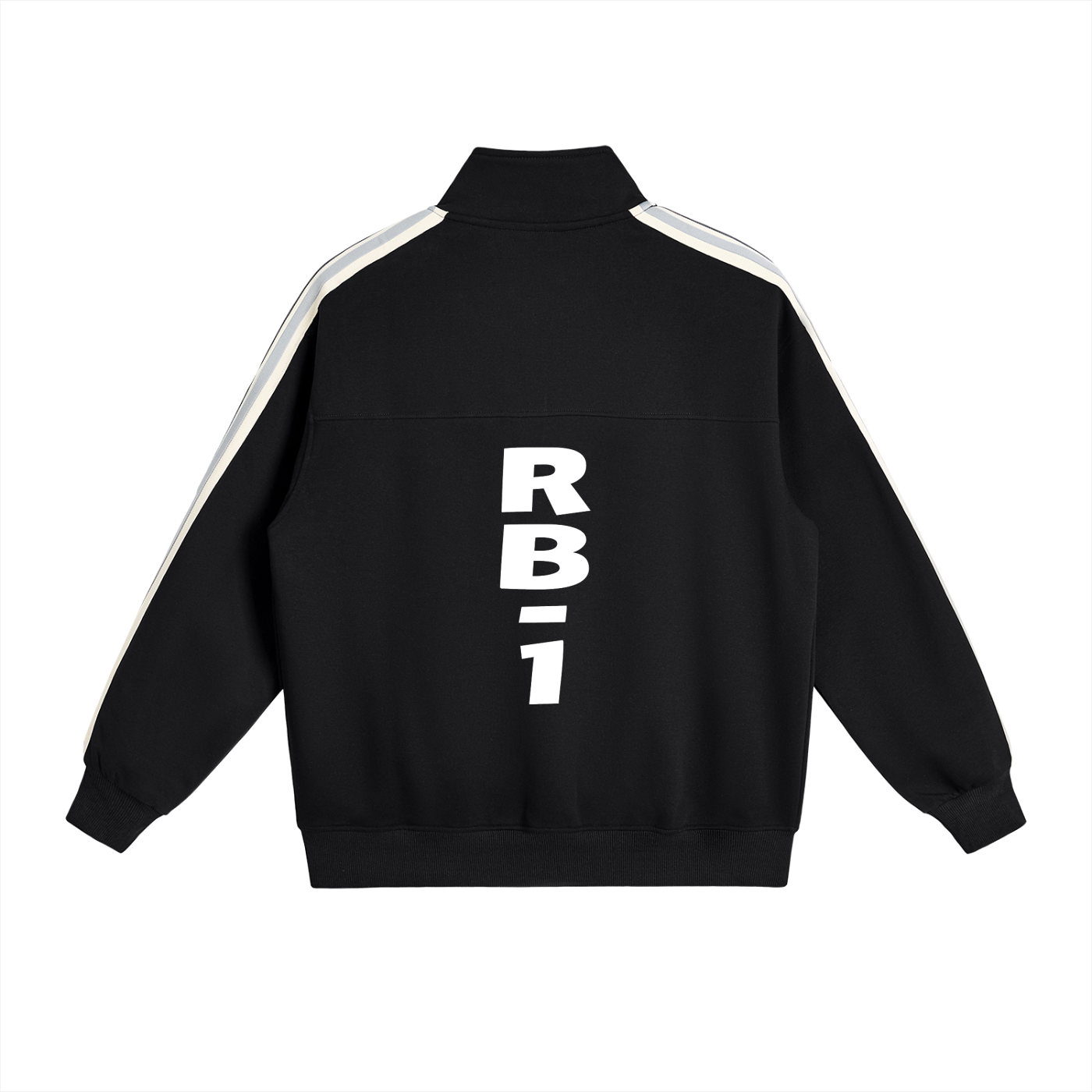 Contrast Side-Stripe Stand Collar  Jacket
