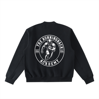 Essential Zip-Up Fleeced Varsity Jacket