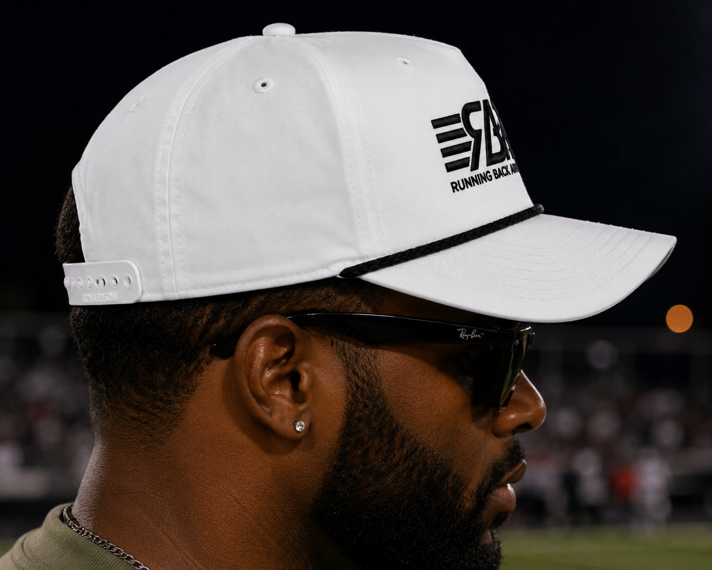 RBA Classic Logo Embroidered Golf Hat | BLACK LOGO